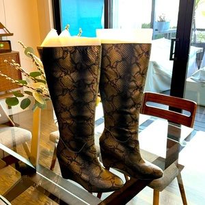 Elaine Turner tall leather boots - NWOT